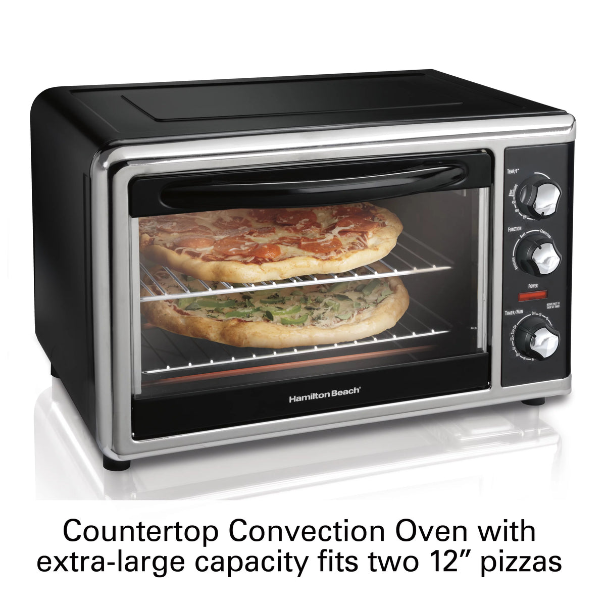 Countertop Oven with Convection and Rotisserie, Extra Large Capacity, Silver E564