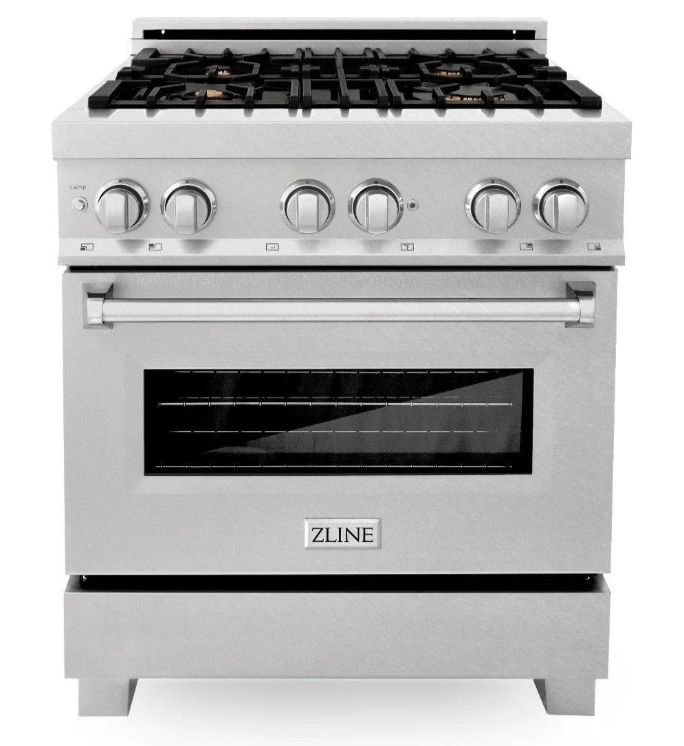 30 in. Gas Burner Electric Oven Stainless with Brass Burners B549466