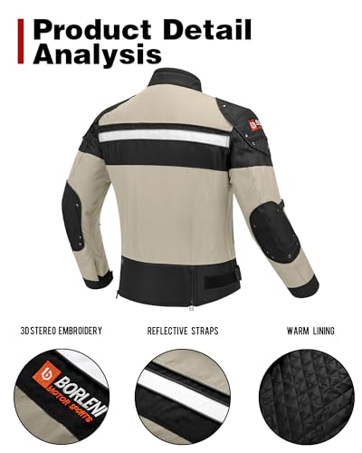 Motorcycle Jacket Windproof Full Body Protective Gear CE Armor E1015