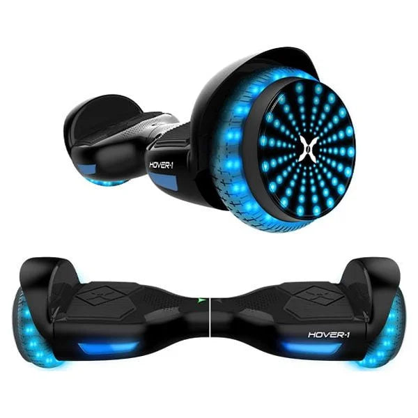 Black Hoverboard with Bluetooth Speaker and LED Lights H871