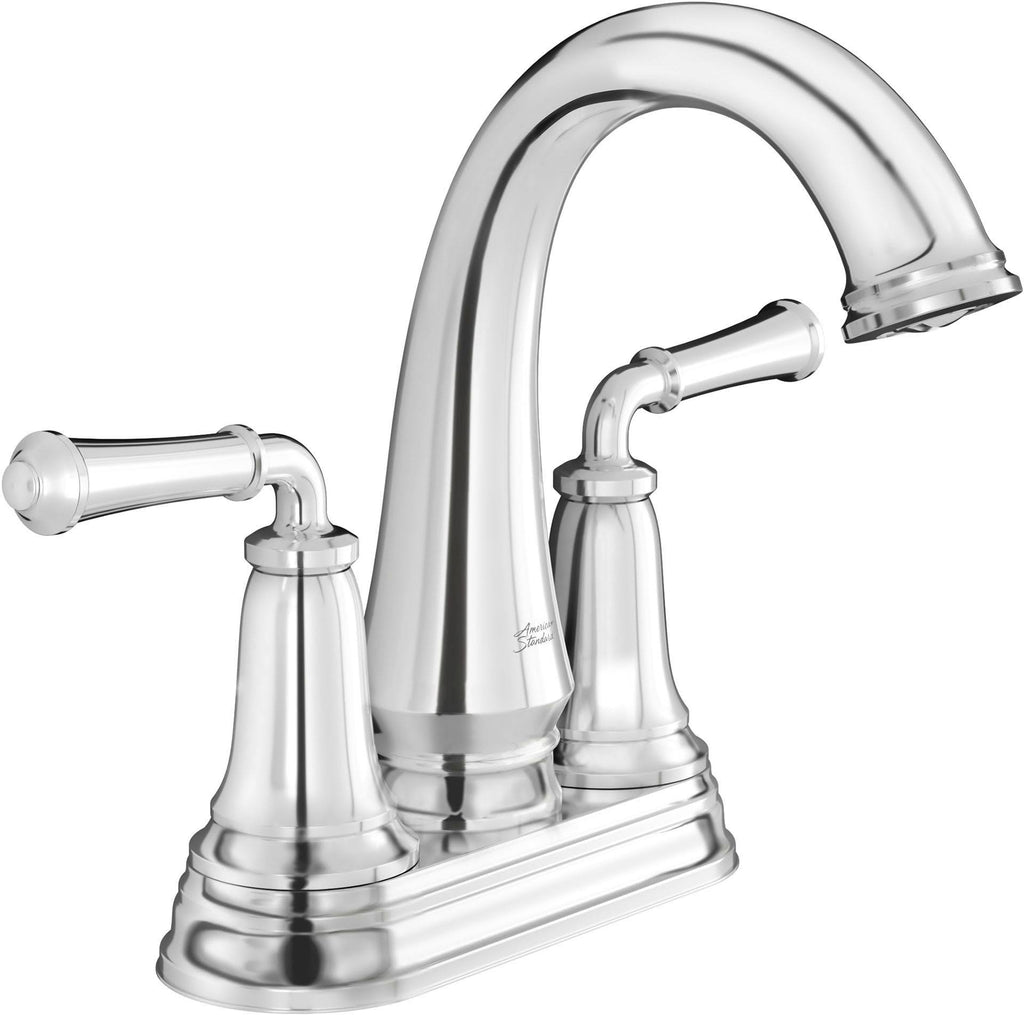 Polished Chrome Centerset Bathroom Faucet with Pop-Up Drain C818837
