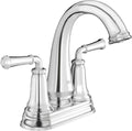 Polished Chrome Centerset Bathroom Faucet with Pop-Up Drain C818837