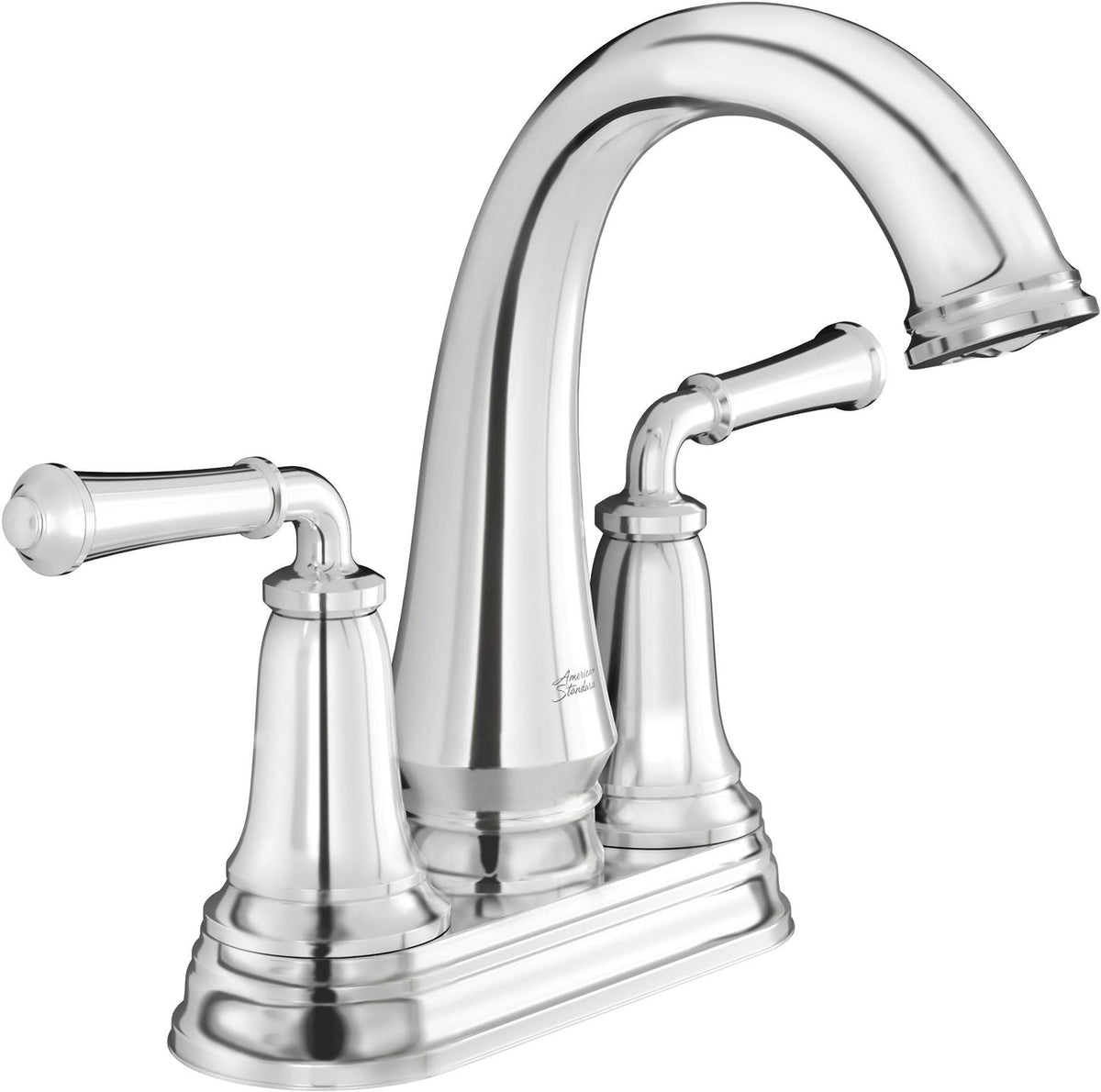 Polished Chrome Centerset Bathroom Faucet with Pop-Up Drain C818837