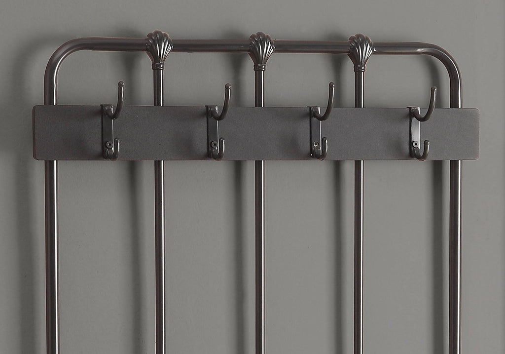 Charcoal Grey Metal Bench N8949