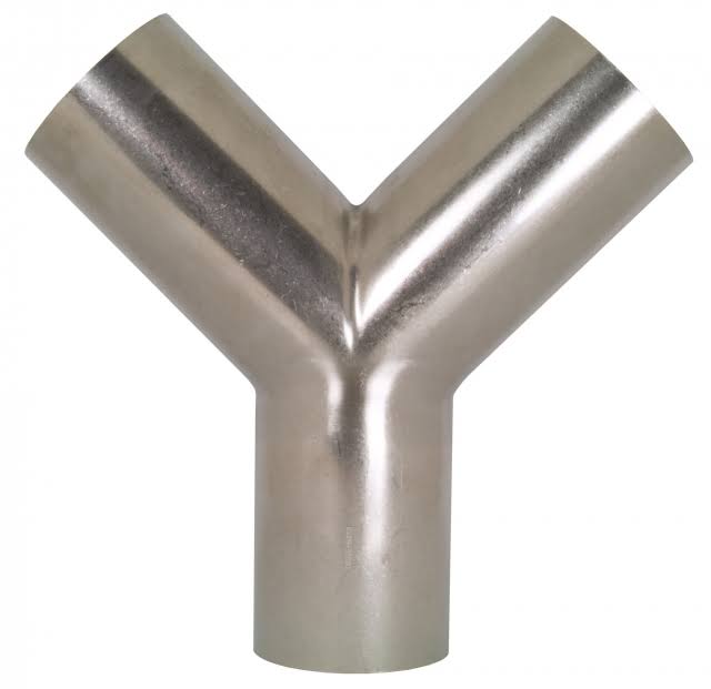 Tube OD Weld Y Sanitary Fitting L224