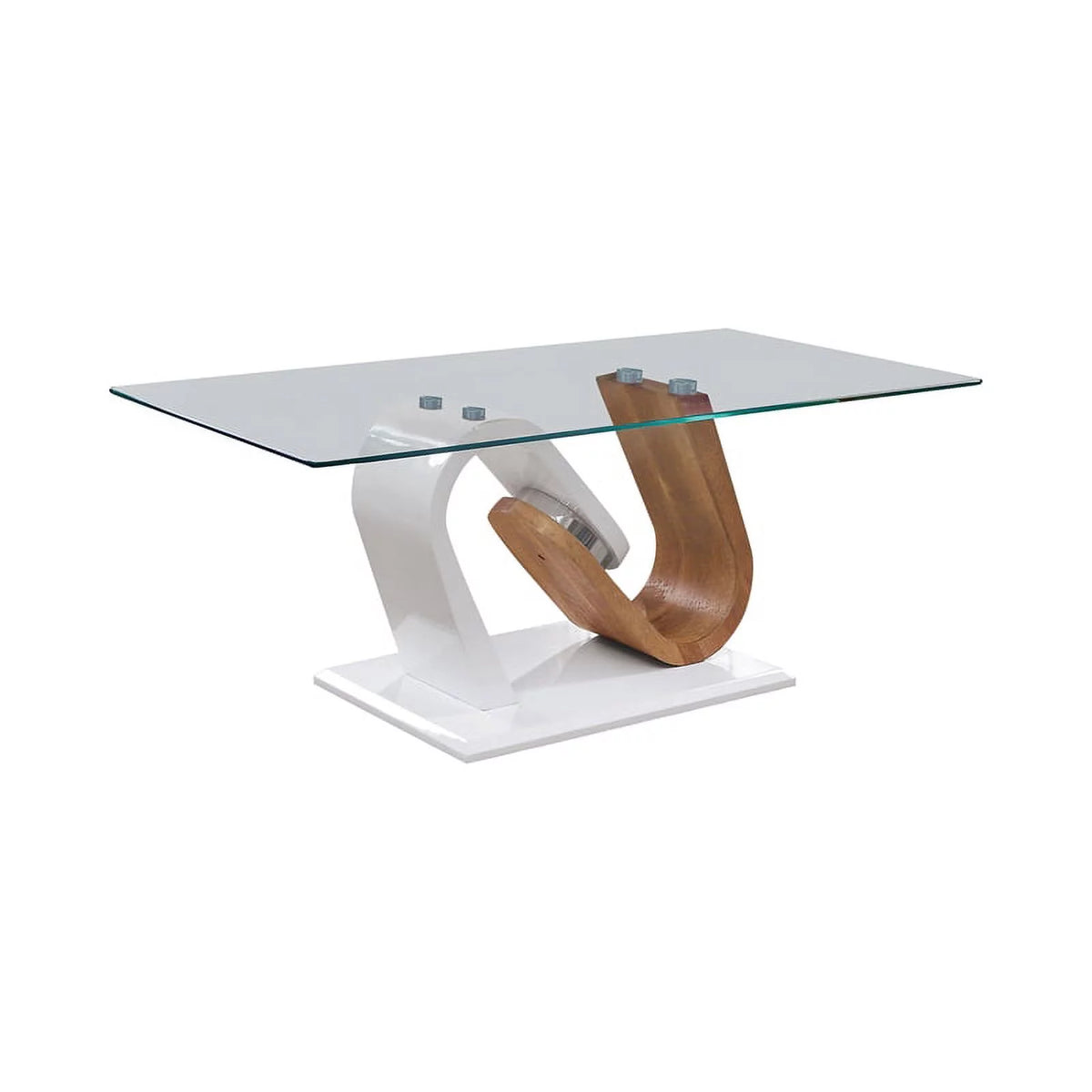 White 3-Piece Wood Coffee Table Set E15515