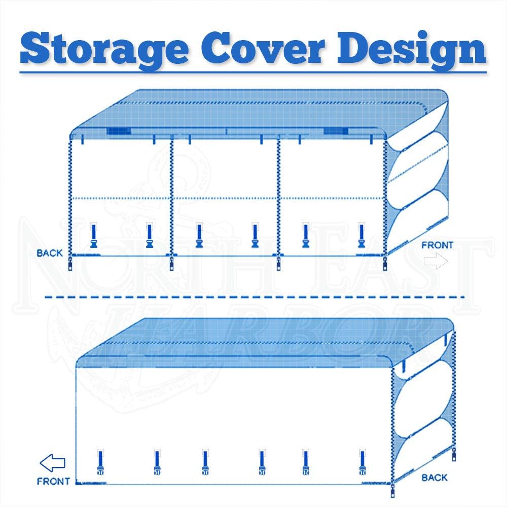 Gray RV Motorhome Travel Trailer Cover, Fits Length 30'-33' D757482