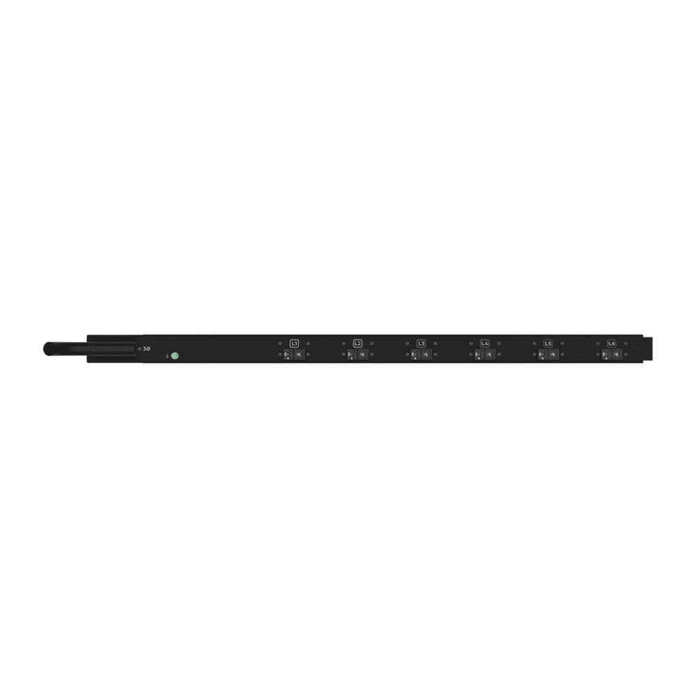 G2 metered 3-Ph 17.3 kVA 48 A / 208 V outlets (18) C13, (6) C19 Vertical PDU A807478