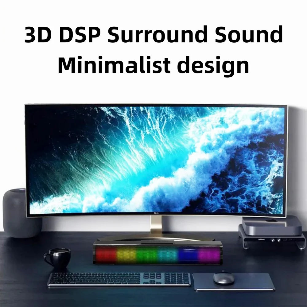 Wireless Bluetooth Sound Bar with RGB Lights J10406