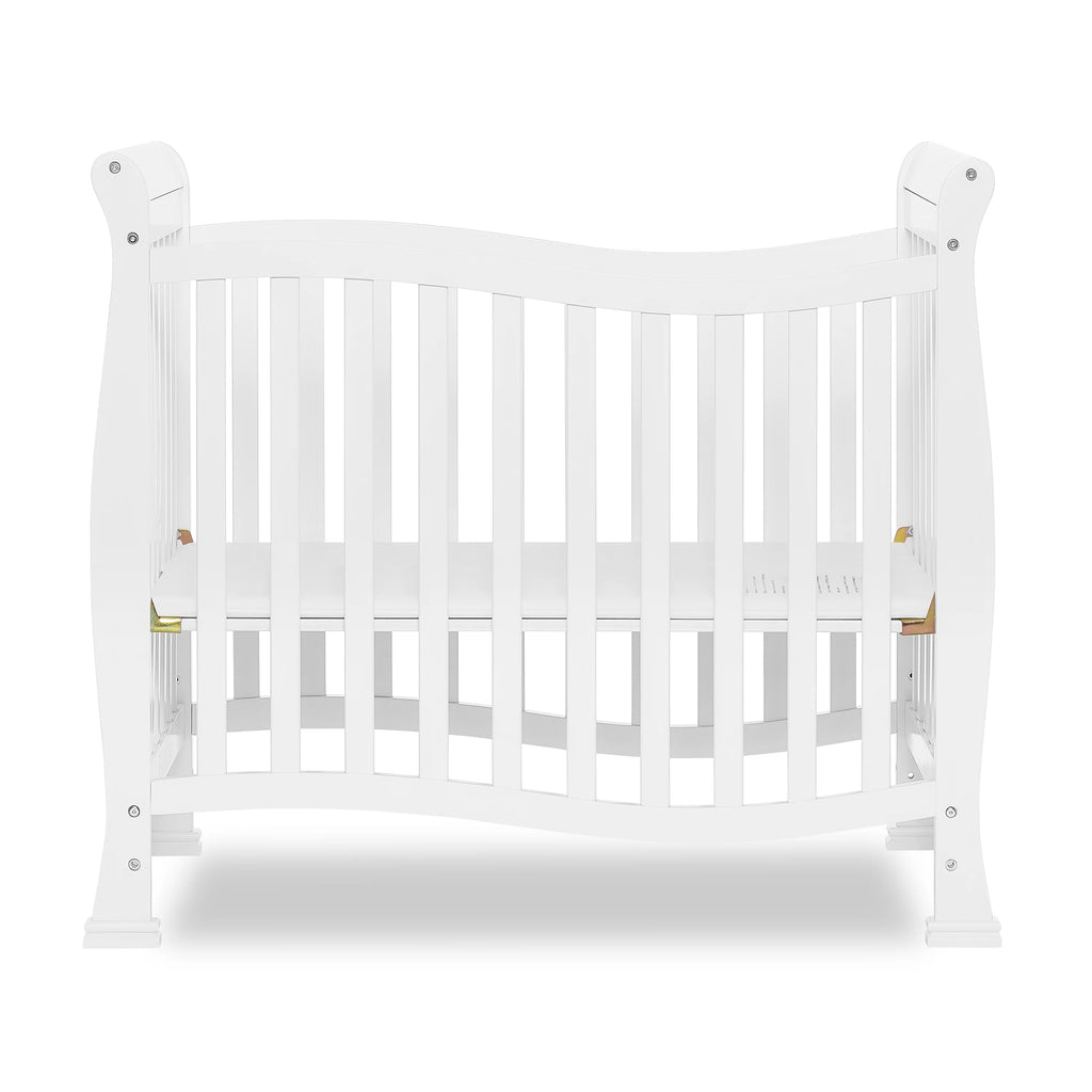 White 4-in-1 Convertible Mini Crib A7517