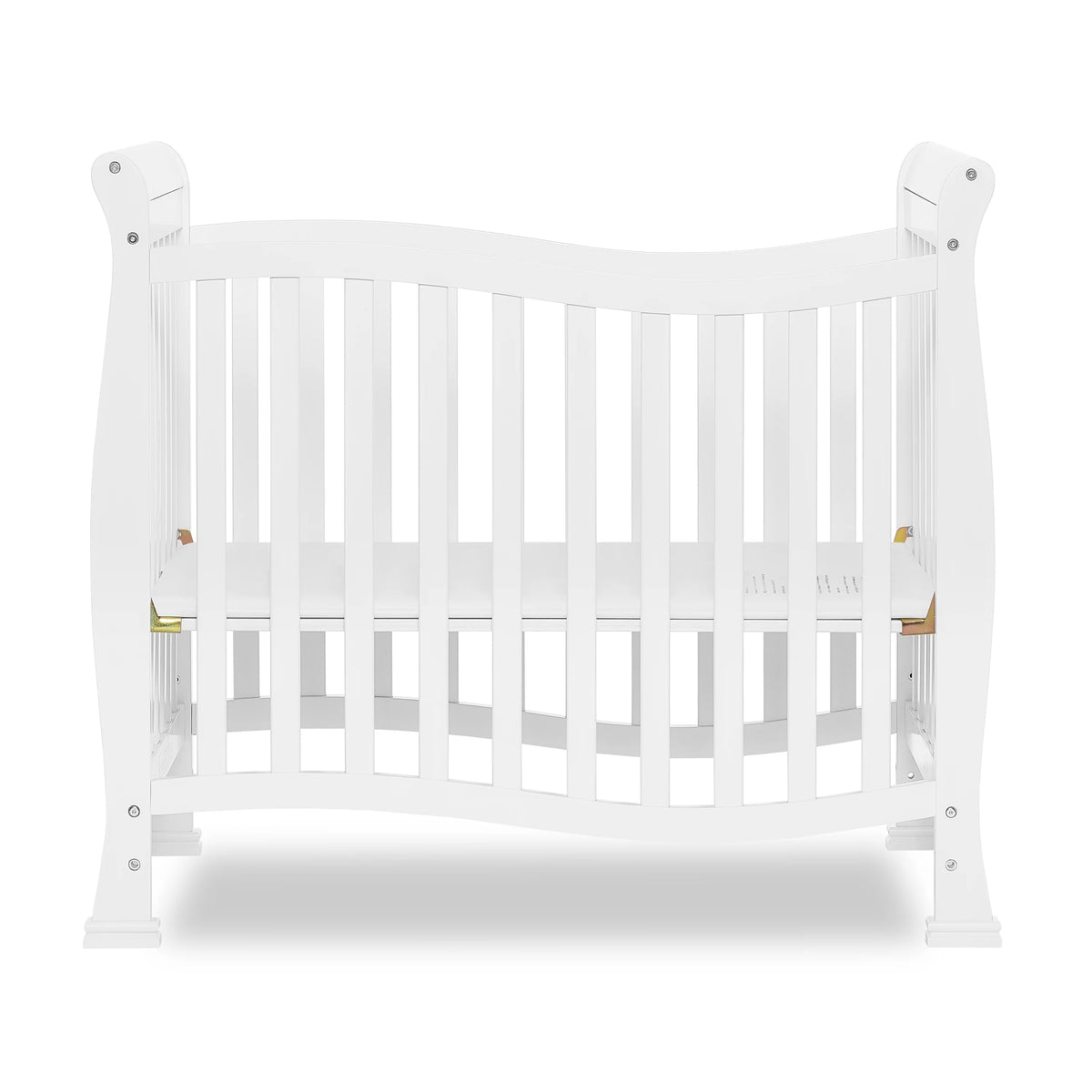 White 4-in-1 Convertible Mini Crib A7517