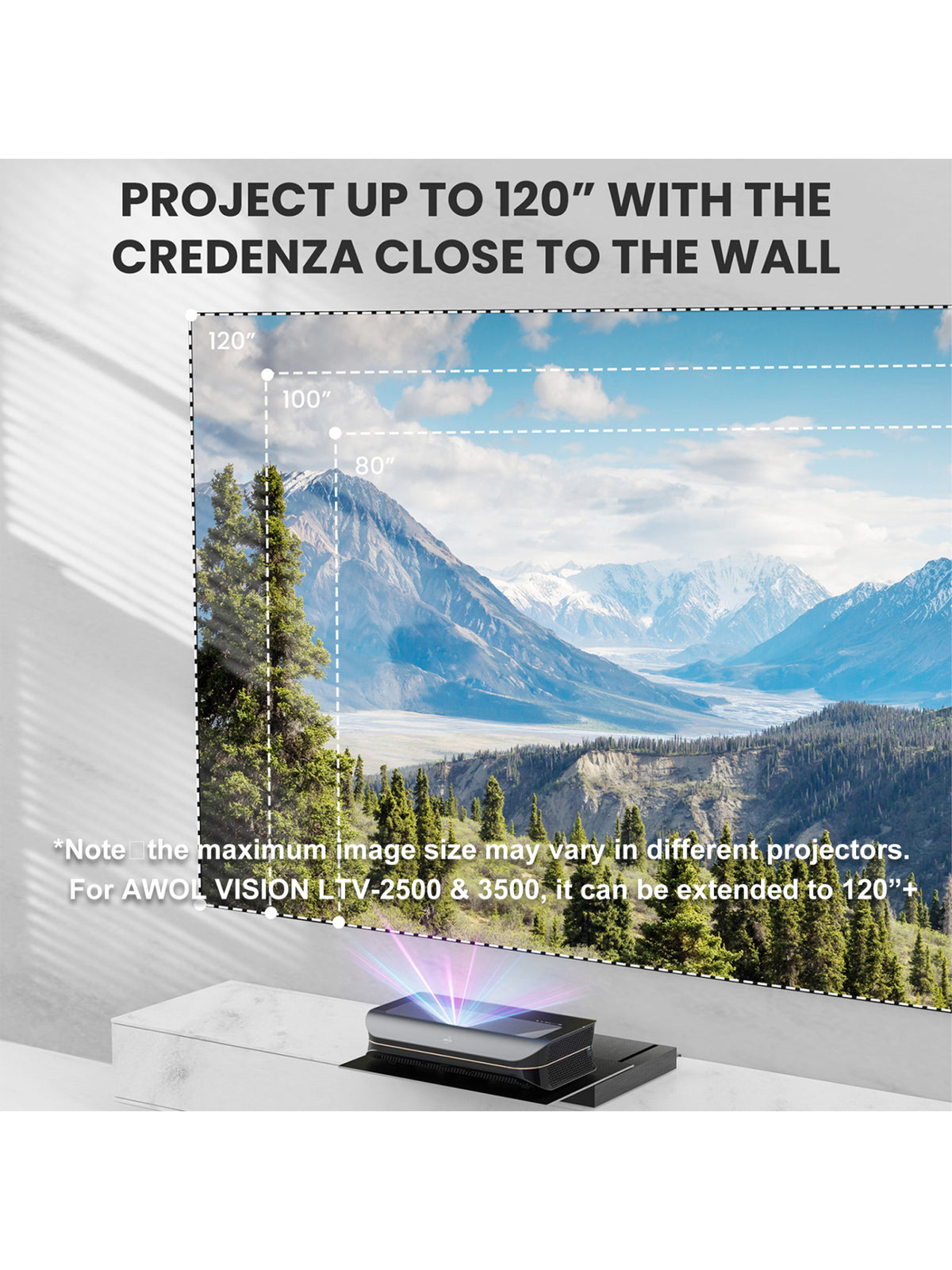 Motorized Slider Tray for Ultra Short Throw Projector T974