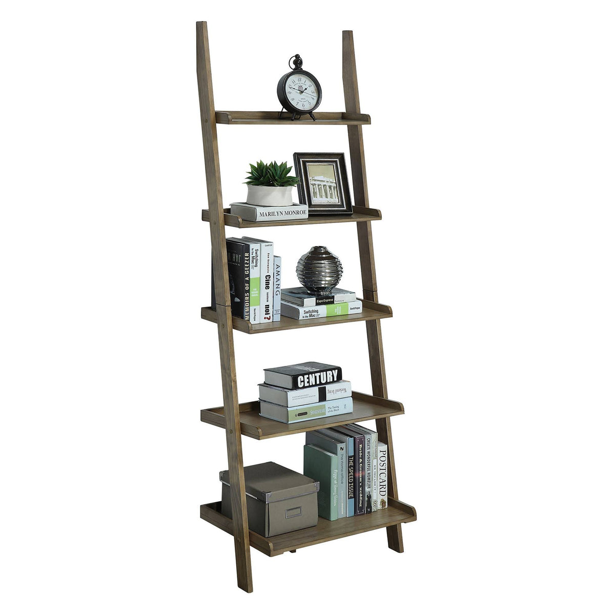 American Heritage Bookshelf Ladder Driftwood Q502