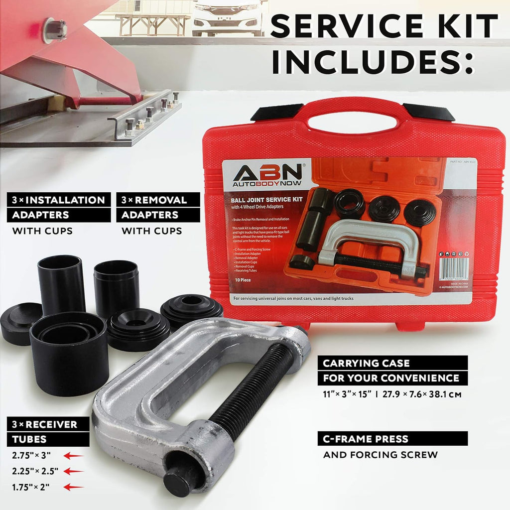 10Pc Ball Joint Press Tool Set with Adapters C426