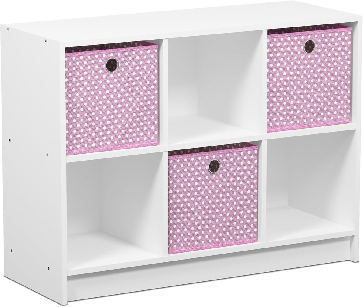 White/Black 3x2 Bookcase Storage X3437