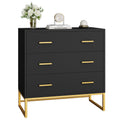 White 3 Drawer Wood Dresser K1238