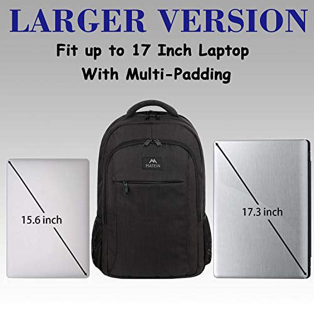 Extra Large Anti Theft USB Travel Laptop Backpack, Black L57992