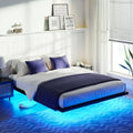 Queen Size LED Metal Platform Bed Z2383