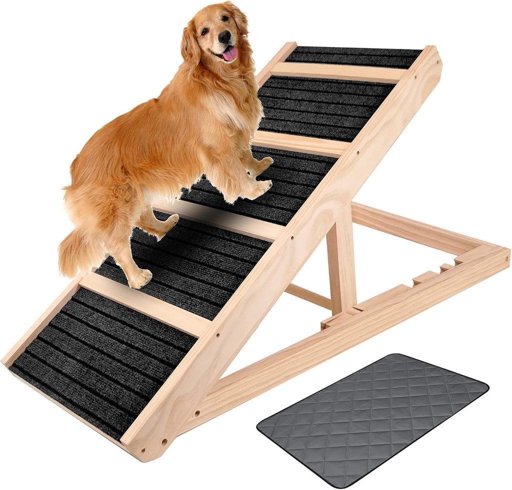 Adjustable Pet Ramp with Stairs, 40 Long E531
