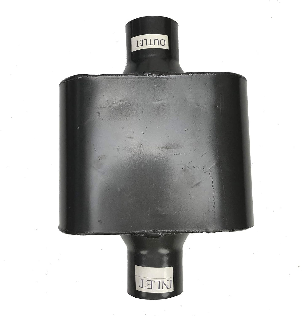 Pair of Single Chamber Performance Race Muffler 3" Center Universal Steel Muffler Pack of 2 B510039