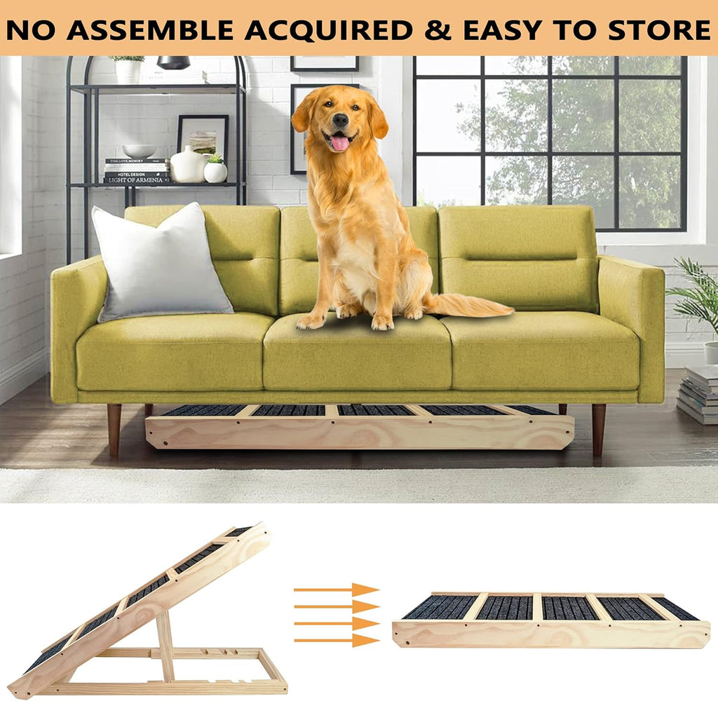 Adjustable Pet Ramp with Stairs, 40 Long E531