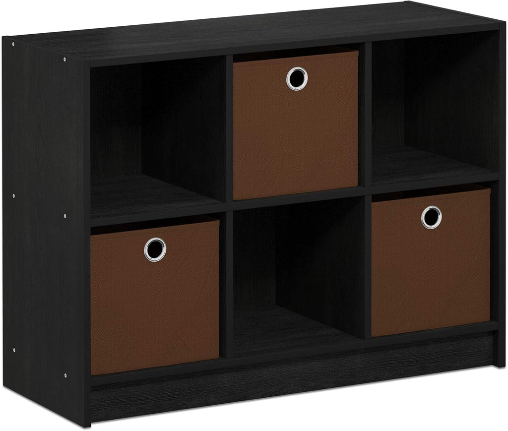 White/Black 3x2 Bookcase Storage X3437