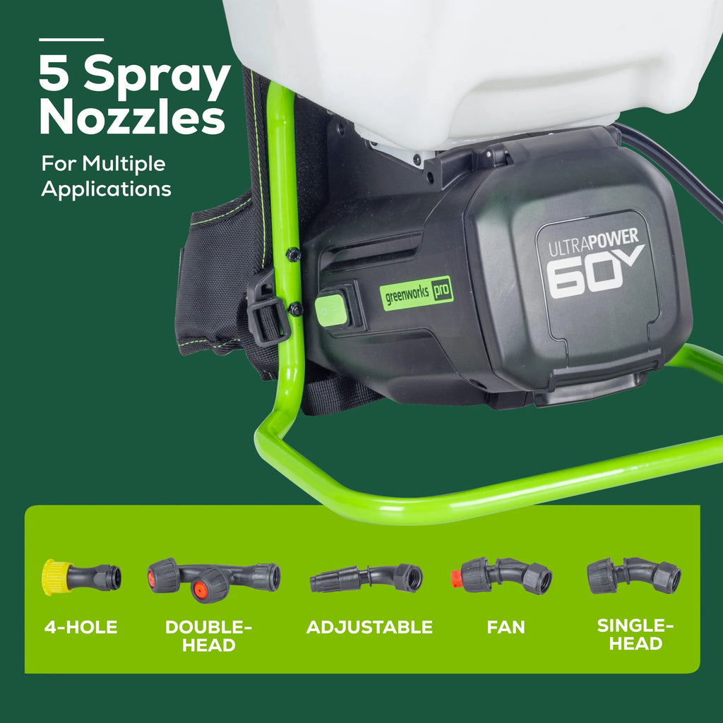 60V 4 Gallon Cordless Battery Backpack Sprayer A78912