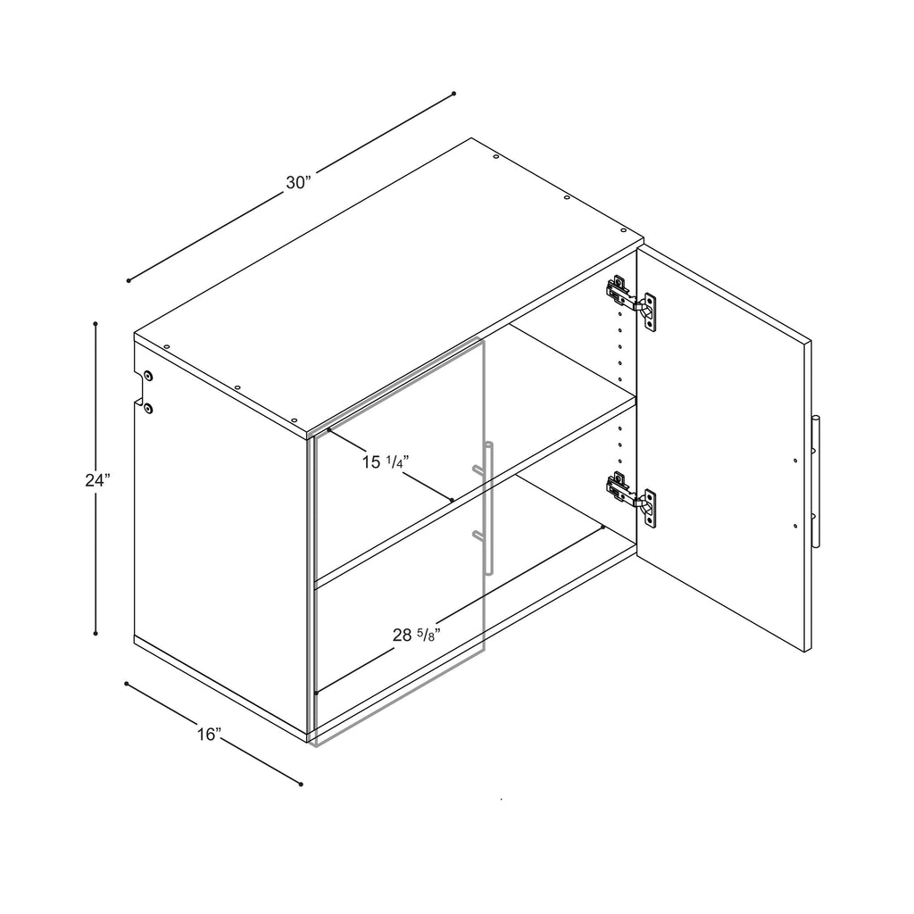 White Upper Storage Cabinet G912