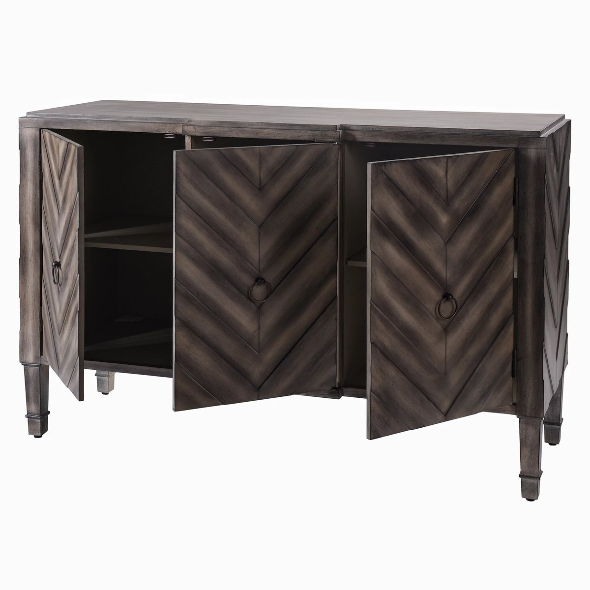 Reclaimed Wood 3-Door Console N377895