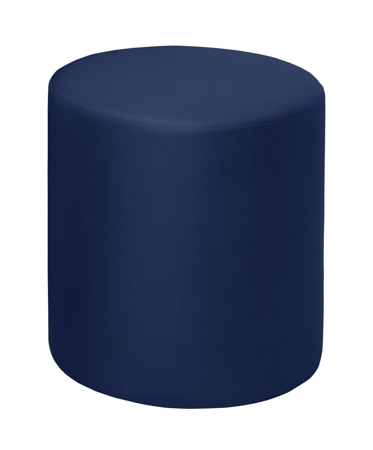 Naval Blue Round Ottoman Z388