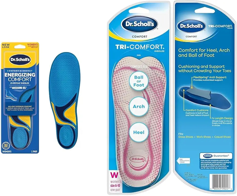 Comfort Insoles for Women, Size 6-10, 1 Pair Each V11832