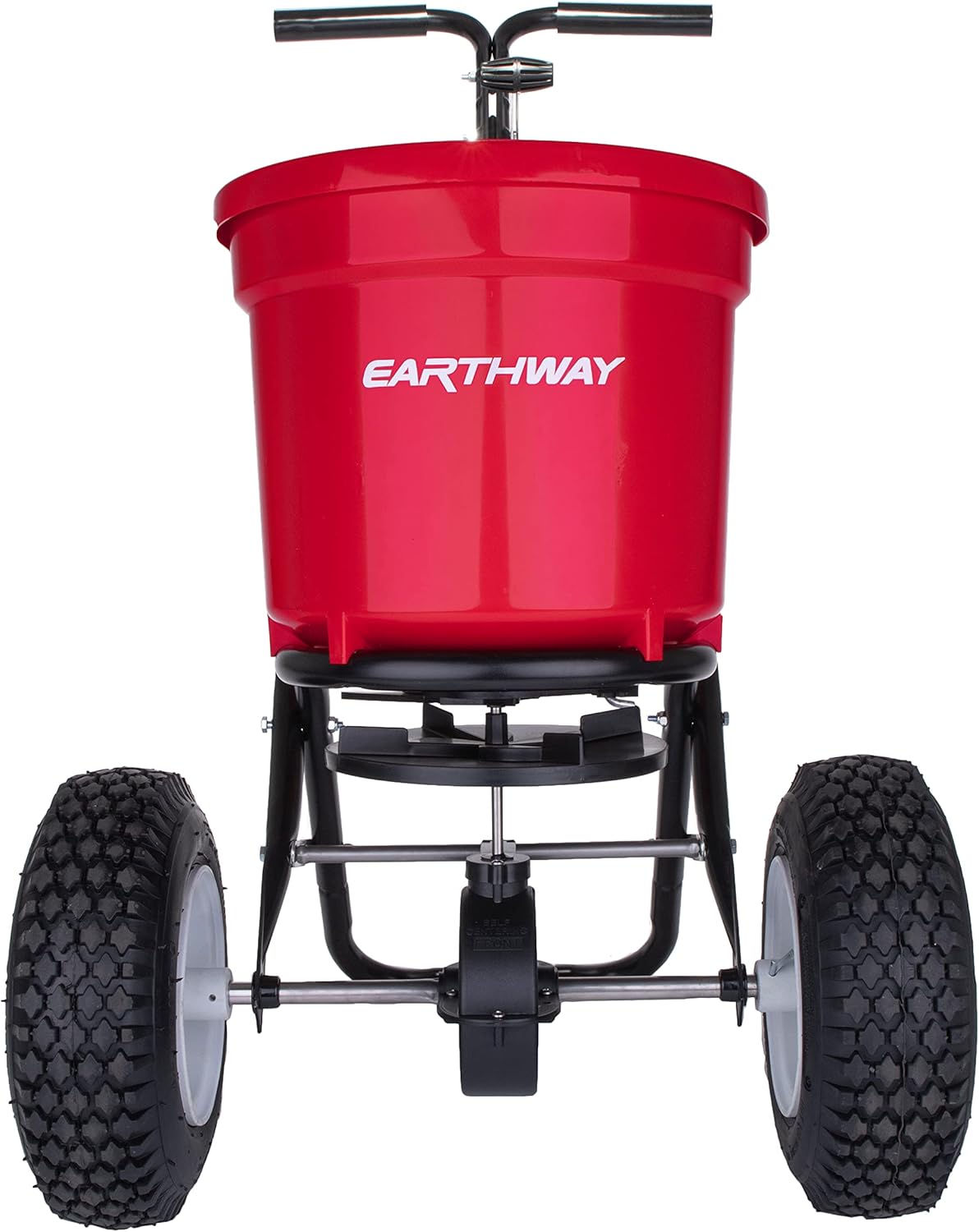 Red Heavy-Duty 50 LB Broadcast Fertilizer Spreader S941