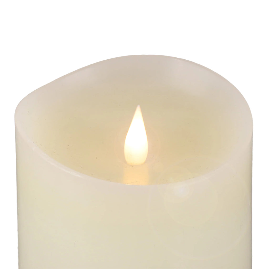 Flameless Candle with Remote, Ivory, 10 in X8393