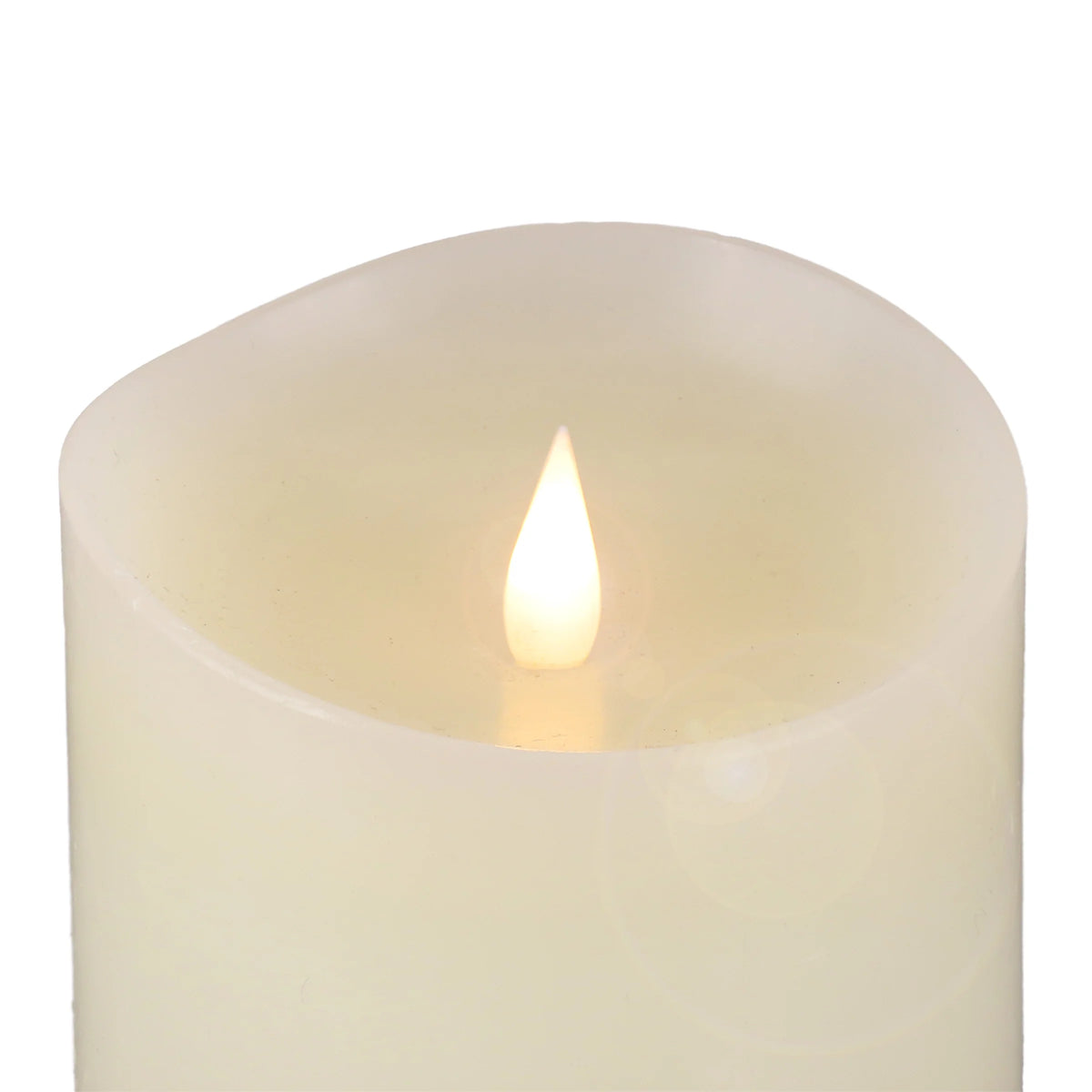 Flameless Candle with Remote, Ivory, 10 in X8393