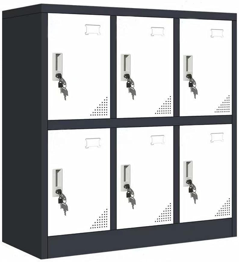 White Steel Storage Locker Cabinet V84572