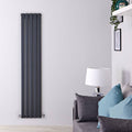 Anthracite Vertical Hot Water Radiator B9959