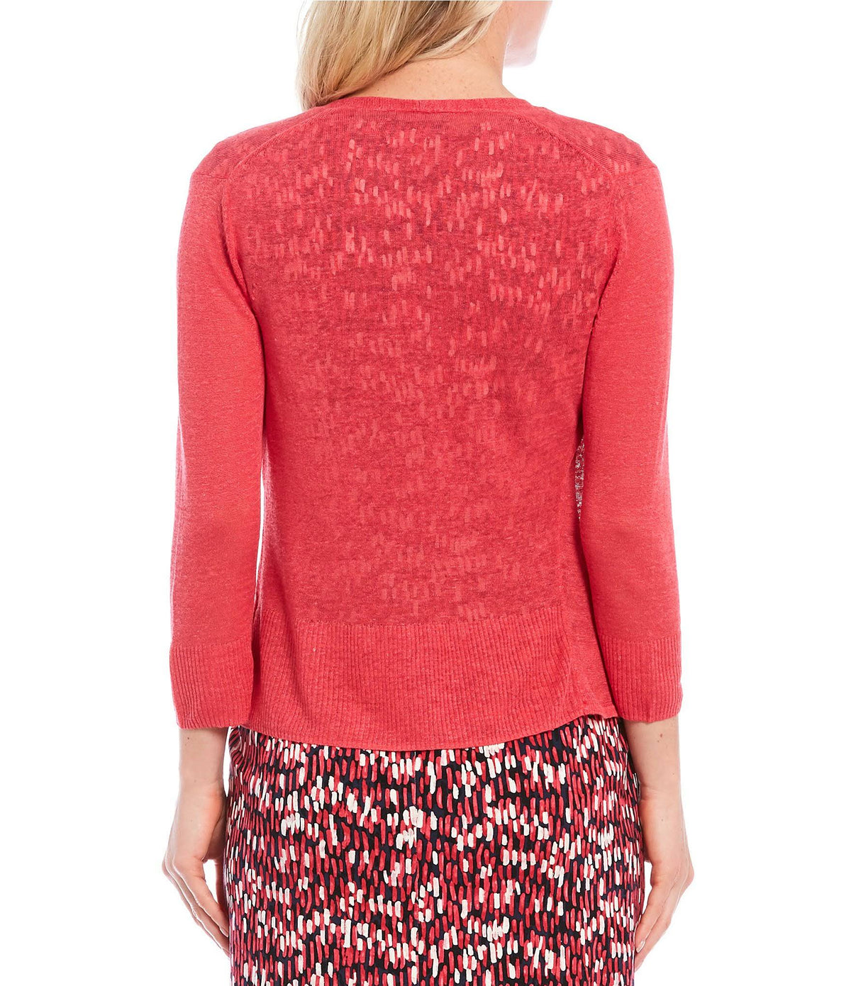 Linen-Blend Cardigan C144686