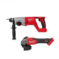 18V Brushless Cordless SDS-Plus Rotary Hammer with Angle Grinder R457