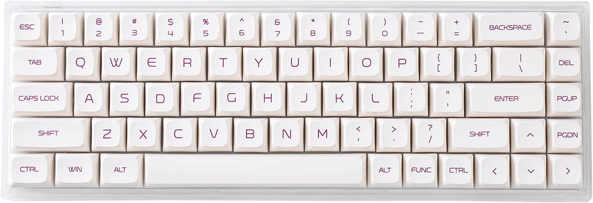 Translucent ABS Mechanical Keyboard 68-Key with Gateron Blue Switch G283546