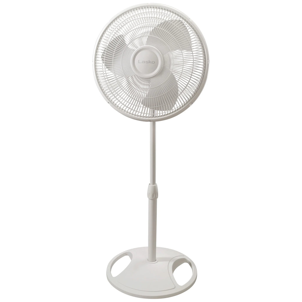 16 Oscillating Adjustable Pedestal Fan with 3-Speeds, Black Y1378