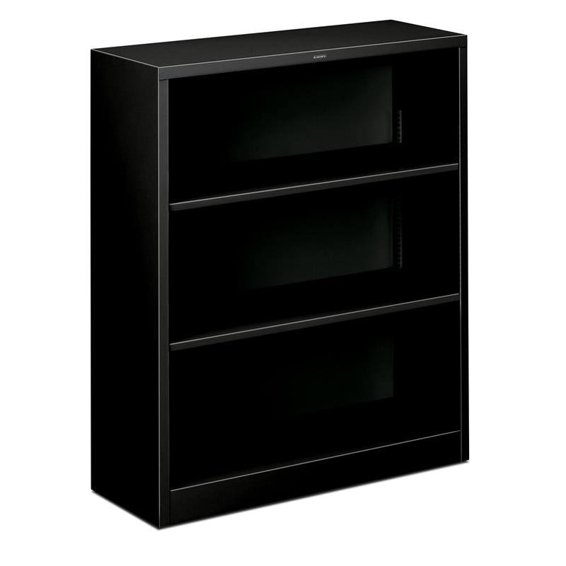 3 Shelf Metal Bookcase in Black Q892182
