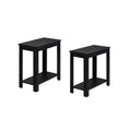 Black Chairside End Table Set of 2 R10147