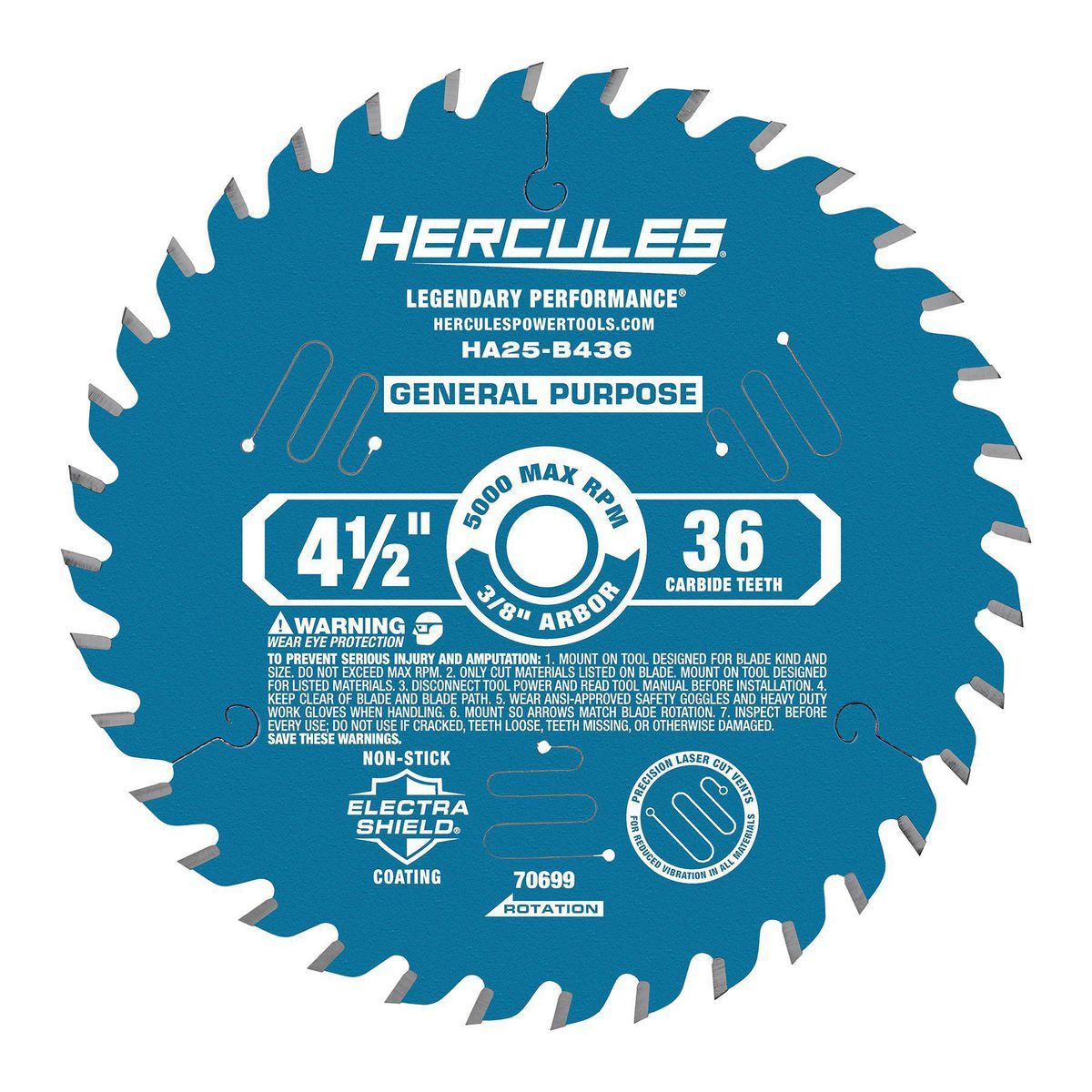 4-1/2 in. 36T Circular Saw Blade Z388