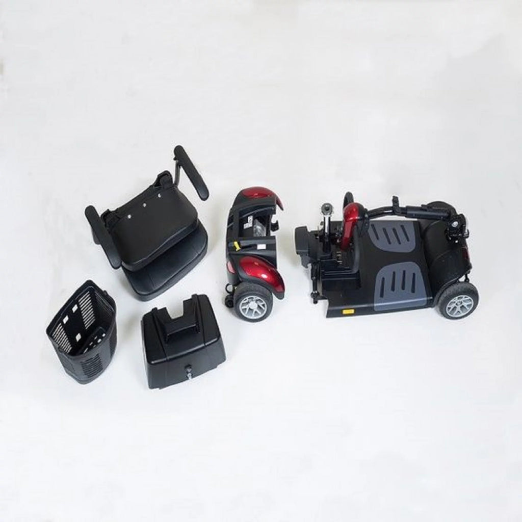 Red 4-wheel Travel Scooter H55860