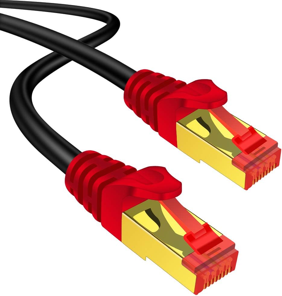 Outdoor Cat7 Ethernet Cable 250 ft 26AWG Heavy-Duty STP Waterproof Direct Burial W728