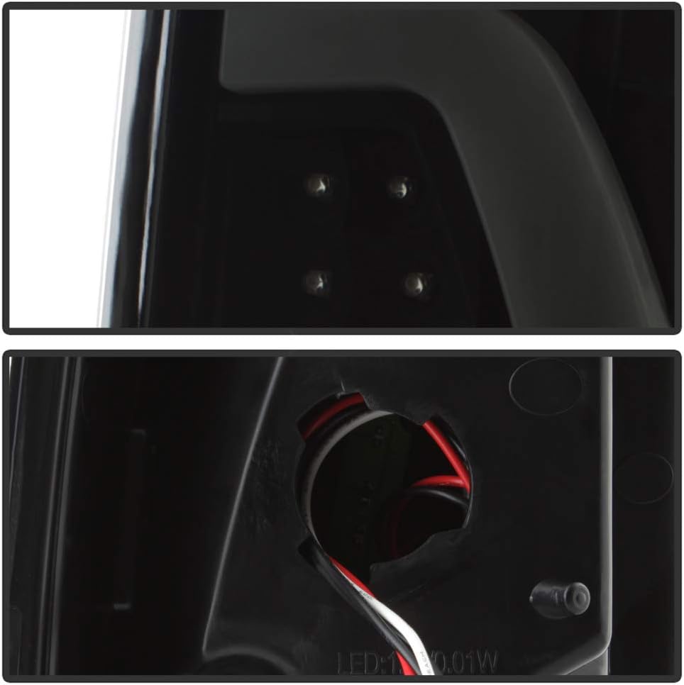 Black Smoke LED Tube Tail Lights Brake Lamps O22757