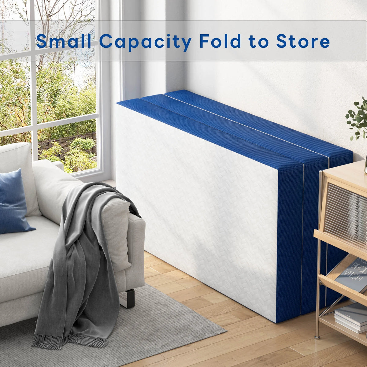 Twin Size Memory Foam Tri-Fold Mattress E619502