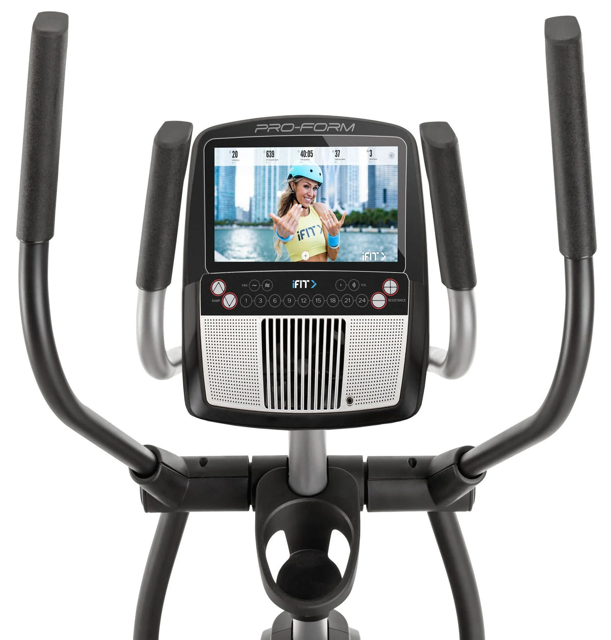 Smart Elliptical Trainer with 10 In. HD Touchscreen H348415