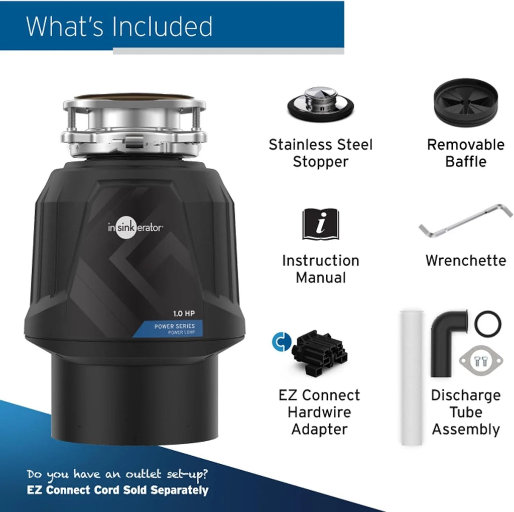 1 HP Continuous Feed Garbage Disposal S985